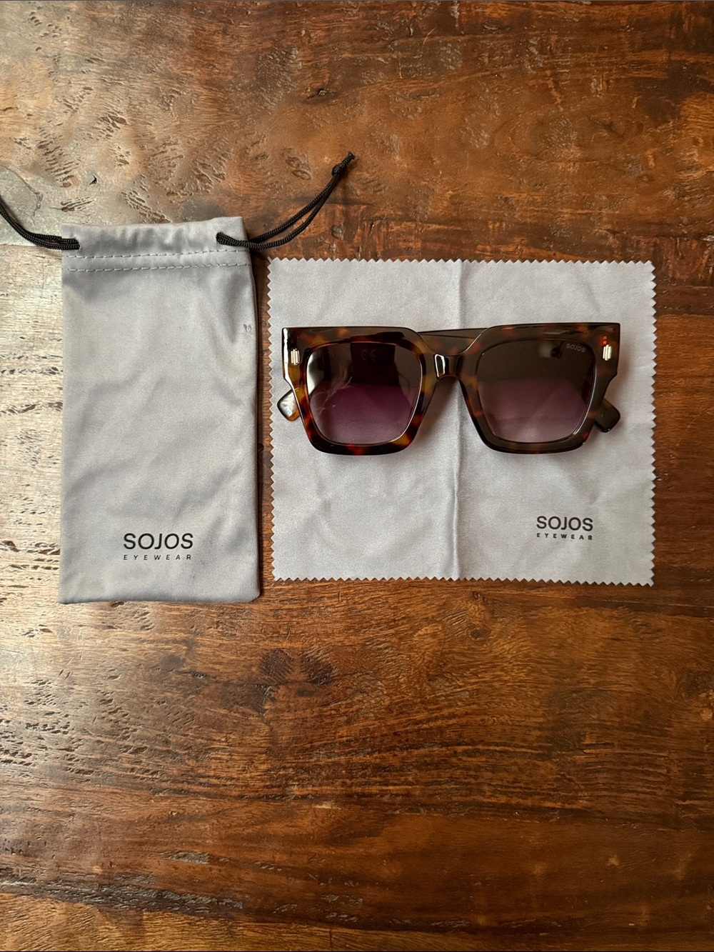 Women’s Tortoiseshell Square Sunglasses - Brown Lenses
